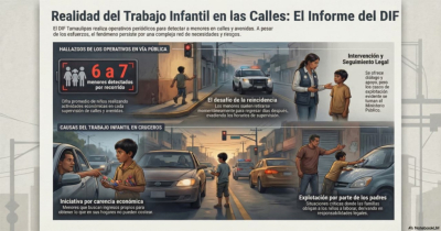 Detectan hasta siete ni&ntilde;os trabajando por recorrido: DIF Tamaulipas