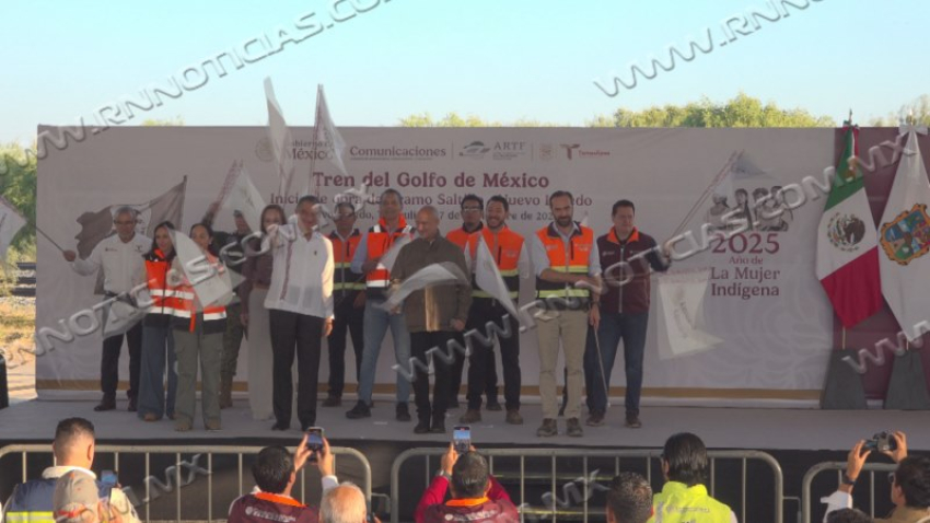 Claudia Sheinbaum encabeza arranque del Tren del Golfo; Tamaulipas y Nuevo Laredo reafirman compromiso con el desarrollo regional