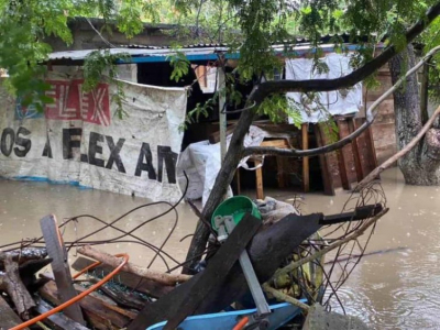 Lluvias afectan casas en la Pedrera en Altamira