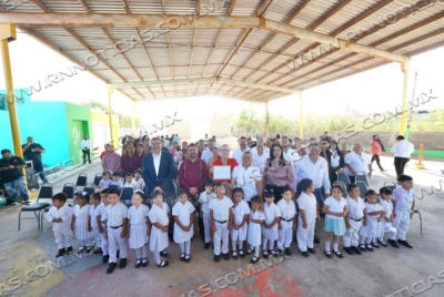 REFRENDA ALCALDESA CARMEN LILIA CANTUROSAS COMPROMISO CON LA EDUCACI&Oacute;N; ENTREGA OBRAS EN ESCUELAS DE LA CIUDAD