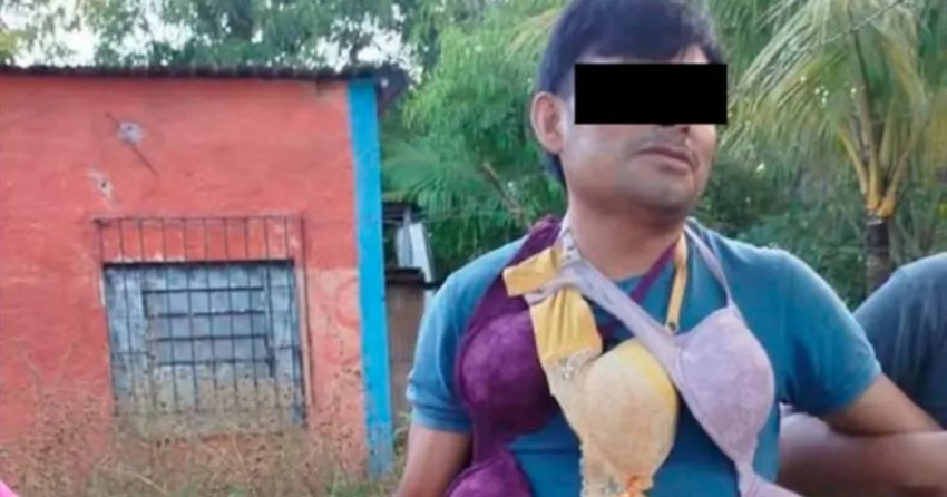 Detienen a ladrón serial de brasieres en Veracruz