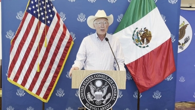 VIDEO Embajador de Estados unidos en México vista Nuevo Laredo