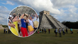 Revelan identidad de la mujer que subió a pirámide de Chichén Itzá