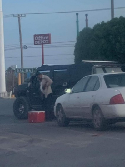 Captan a “Viene, viene” en una Hummer en Nuevo Laredo y se hace viral