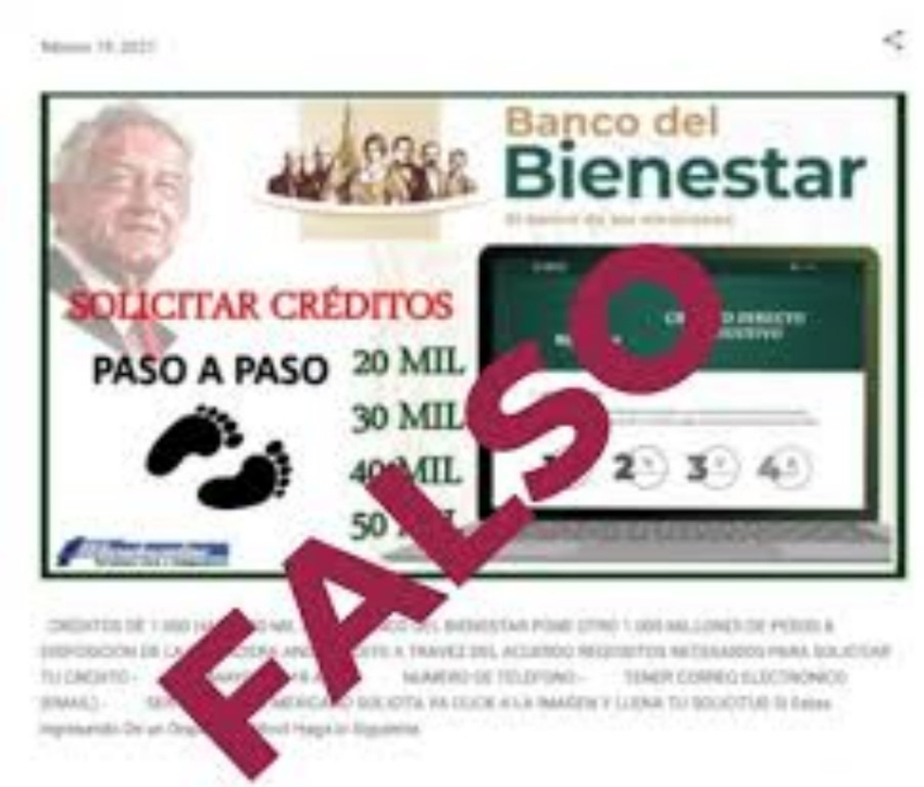 Banco del Bienestar alerta de este fraude a su nombre